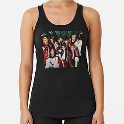 Xikers BREATHE HOUSE OF TRICKY: SPUR Minjae Junmin Sumin Jinsik Hyunwoo Hunter Junghoon Seeun Yujun Yechan kpop Racerback Tank Top