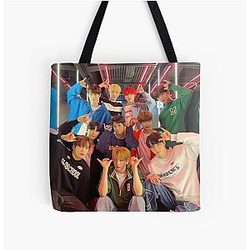 Ateez kpop All Over Print Tote Bag with Minjae, Junmin, Sumin, Jinsik, Hyunwoo, Hunter, Junghoon, Seeun, Yujun, Yechan
