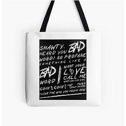 Rainbow Girls Boys Xxxtentacion Bad Lyrics Great Men Women All Over Print Tote Bag RB3010