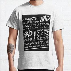 Rainbow Girls Boys Xxxtentacion Bad Lyrics Great Men Women Classic T-Shirt RB3010