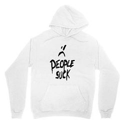 Xxxtentacion Hoodies - People Suck White Pullover Hoodie