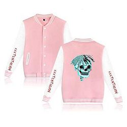 Jahseh Onfroy Jackets - xxxtentacion Baseball 3D Printed zip up Jacket
