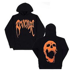 Xxxtentacion Hoodies -  Orange Arch Logo Revenge Hoodie