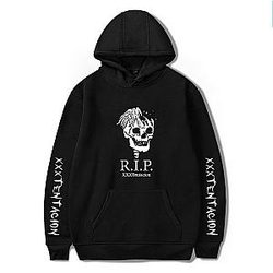 Xxxtentacion Hoodies - RIP Printed Long Sleeve Pullover Hoodie