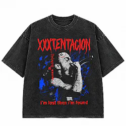 I'm Lost Then I'm Found Red LA2009 Xxxtentacion Wash T-Shirts