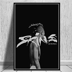 Jahseh Onfroy Posters - Rapper Singer On The Stage Printing Canvas Painting Wall Art Decoration
