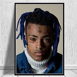 Jahseh Onfroy Posters - Rapper Singer Printing Canvas Painting Creative Home Wall Art Decoration