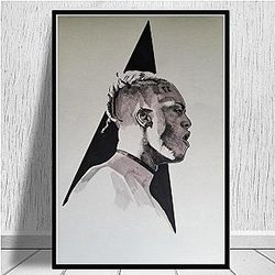 Jahseh Onfroy Posters - Rapper Singer 2D Printing Canvas Painting Wall Art Home Decoration