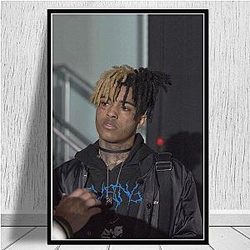 Jahseh Onfroy Posters - Rapper Singer Photo Printing Canvas Painting Wall Art Home Decor