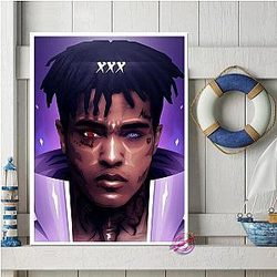 Jahseh Onfroy Posters - Cool Print Wall Art Canvas Painting Music Star Picture Gift