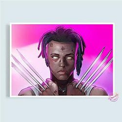 Jahseh Onfroy Posters - Hip Hop Style Wall Art Canvas Painting Music Star Picture Home Decor