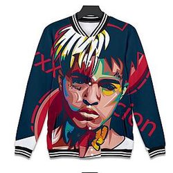 Jahseh Onfroy Jacket - Casual Trendy Printed Jackets
