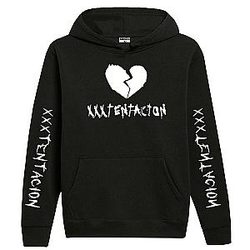 Jahseh Onfroy Hoodies - Broken Heart Belt Pullover front pocket Hoodie
