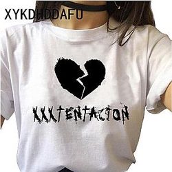 Jahseh Onfroy T-Shirts - Broken Heart Printed Casual T-Shirt