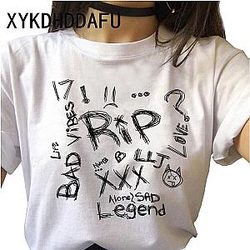 Jahseh Onfroy T-Shirts - RIP custom Text printed T-shirt