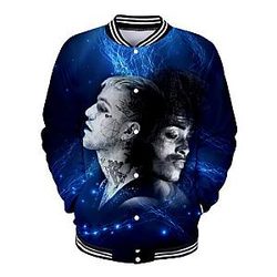 Jahseh Onfroy Jackets - and lil peep Baseball Jacket