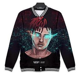 Jahseh Onfroy Jackets - RIP 3D Print Baseball Uniform Jacket