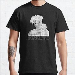 Jahseh Onfroy T-Shirts - SCARLXRD Portrait Black Classic T-Shirt