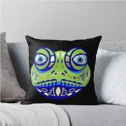 Mati Evil Eye Frog Yanni Collection Throw Pillow