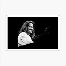 Yanni BW Photograph Sticker