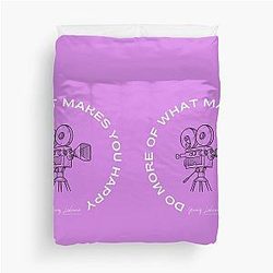 Do More of What Makes You Happy by Yannis Lobaina Duvet Cover