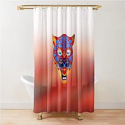 Mati Evil Eye Leopard Yanni Collection Shower Curtain