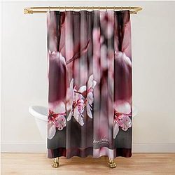 Cerezos en Flor by Yannina Shower Curtain