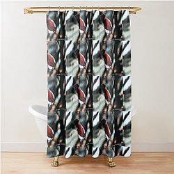 Red Dawn Shower Curtain by Yannis Lobaina