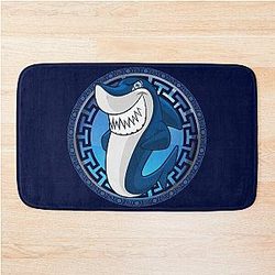 Shark Mat Evil Eye Greek Key Yanni Bath Mat