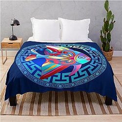 Mati Eye Fish Psari Yanni Collection Throw Blanket