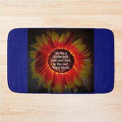Be a Sunflower by Yannis Lobaina Bath Mat