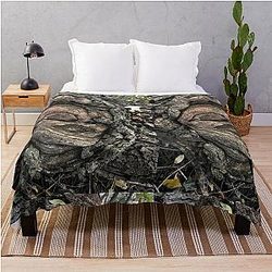 FEMALE SPIRIT AN OAK TREE By Yannis Lobaina Throw Blanket