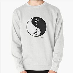 Yinnie and Yanni Cartoon Yin Yang Pullover Sweatshirt