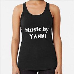 Music by Yanni Racerback Tank Top