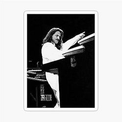 Yanni BW Photograph Sticker