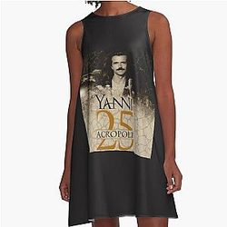 Yanni 25th Acropolis Anniversaire Concert Tour 2018 A-Line Dress
