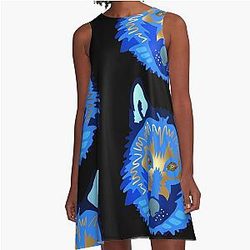Mati Evil Eye Dog Yanni Collection A-Line Dress