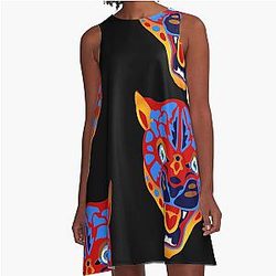 Mati Eye Leopard Collection A-Line Dress