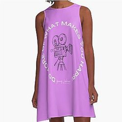 Do More Of What Makes You Happy A-Line Dress BY YANNIS LOBAINA