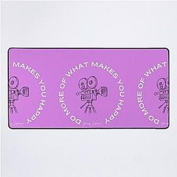 Do More Of What Makes You Happy By Yannis Lobaina Desk Mat