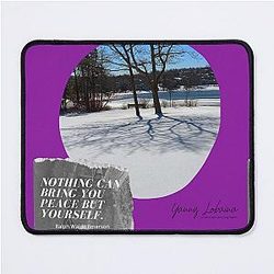 WINTER LANDSCAPE BY YANNIS LO Bianca Mouse Pad