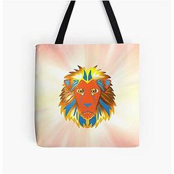 Mati Evil Eye Lion Collection All Over Print Tote Bag