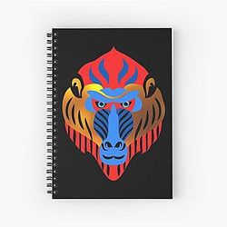 Mati Evil Eye Monkey Yanni Spiral Notebook