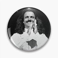 Yanni BW Photograph Pin