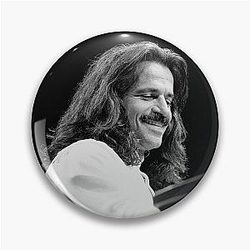 Yanni BW Photograph Pin