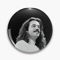 Yanni BW Photograph Pin