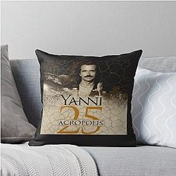 Yanni 25th Acropolis Anniversaire Tour 2018 Throw Pillow