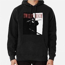 Yeat Hoodies - Yeat Twizzy Rich Turban Ninja Stealth Movie Graphic Design Fan Art Parody Pullover Hoodie RB1312