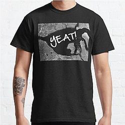Yeat T-Shirts - YEAT! (white letters) Classic T-Shirt RB1312