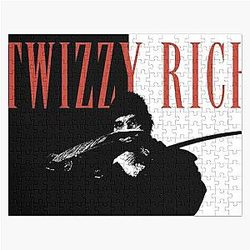 Yeat Puzzles - Yeat Twizzy Rich Turban Ninja Stealth Movie Graphic Design Fan Art Parody Jigsaw Puzzle RB1312